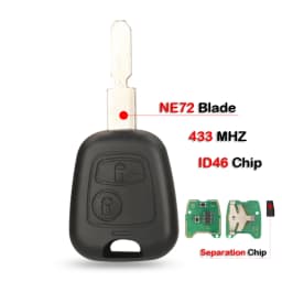 jingyuqin Remote Car Key 433mhz ID46 For aygo Peugeot 106 107 206 306 307 207 407 Partner For Citroen C1 C2 C3 C4 Saxo Picasso