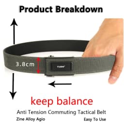 TUSHI New Military Tactical Belt For Men Quick Release Pluggable Buckle Men Belt Breathable Outdoors IPSC Gun Belts Pants Belt
