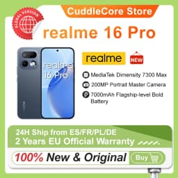 realme 16 Pro 5G Smartphone EU Version 200MP Camera 6500mAh Battery MediaTek Dimensity 7300 Max 6.78'' AMOLED 144Hz Screen New