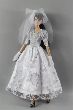 1 Set Doll Clothes 1:6 Scale Dress Outfit for 11.5 Inch 30cm Doll Many Style for Choice Gifts for Girls Doll Accessories #8