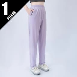 Summer Women's Pants, Solid Color Casual Pocket Pants, Versatile, Simple and Sporty, Haren Pants, Comfortable and Sunscreen Pant
