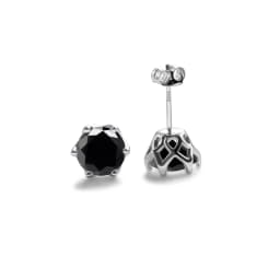Real 925 Sterling Silver Classic Round Stud Earrings 0.5/1/2CT*2 D Color Moissanite Fashion Jewelry Womens Earrings For Party