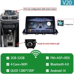 For Mazda 3 Axela 2014 - 2019 Mazda CX-4 CX4 2016 -2018 Car Radio Android Auto GPS Navigation Multimedia Video Player No DVD