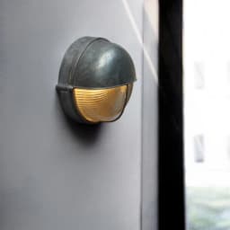 Round Outdoor Retro LED Wall Lamp E27 Waterproof Moisture Industrial Aluminium Glass Sconce Light Bathroom Garden Porch Light