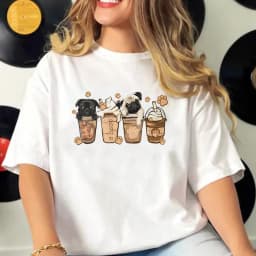 Pug T-shirts Women Comfortable Pattern Printed Design Tshirt Girl 2000s Clothing