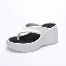 Women's Clip Toe Wedge Flip Flops 2024 Summer Chunky Platform Beach Sandals Woman Thick Sole High Heeled Eva Slippers Slides