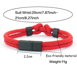 Novel Style WuKong Knot Bracelet For Men Selected High Quality 4mm Cord 5 Color Options Perfect Gift For Him Leisure Accessories