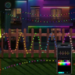 5M 10M 20M Fairy String Lights Dreamcolor USB LED RGB String Lights APP Smart Lights DIY Display Garland Wall Party Decoration