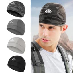 Quick-Drying Skullcap Beanie Cycling Cap Hat Men Women Summer Ice Silk Riding Small Cap Running Sports Bike Lined Hat