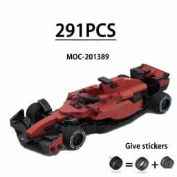 F1 Racing Car Building Blocks 8-Grid Racing Champion Vehicle (With Stickers) Children's Birthday Gift Christmas Toy Gift