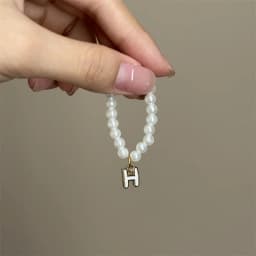 For Mini Labubu Pendant Accessories Letter Pearl Necklace For 4.0 Labubu Pin for Love Series Doll Accessories Dolls' Decoration