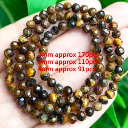 Various Styles Natural Yellow Tiger Eye Stone Beads Irregular Rondelle Column Spacer Bead for Jewelry DIY Making Bracelet Crafts