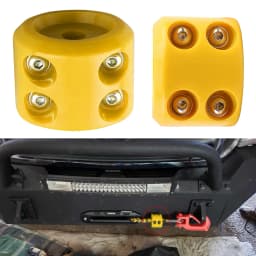 Winch Cable Hook Stopper Shock Absorbent Cable Protector Rubber Plug Rope Line Cable Saver for Off Road ATV UTV SUV