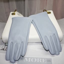 Winter Female Solid Sport Cycling Windproof Mitten Women PU Leather Plus Plush Thick Velvet Warm Driving Waterproof Glove O86