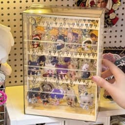 Earring Key Holder Storage Rack Slide out Pendant Jewelry Display Box Bracelet Hook Anti-Tangle Ring Stand Nordic Style Plastic