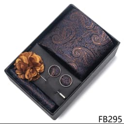 New Designer Blue Red Green Paisley Ties For Men Wedding Party Neck Tie Luxury Tie Pocket Square Cufllink Brooch Set