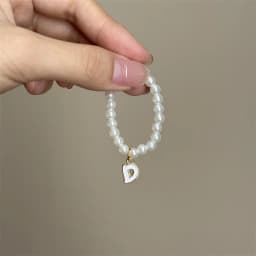 For Mini Labubu Pendant Accessories Letter Pearl Necklace For 4.0 Labubu Pin for Love Series Doll Accessories Dolls' Decoration