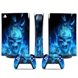 For PS5 Digital Protective Skin Sticker Vinyl Decal Full Set Cover Wrap for Game Console and 2 Controllers