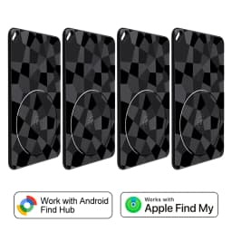 Smart Wallet Tracker Card Rechargeable Dual System Item Finder Tracker Compatible With Apple Find My & Android Google Find Hub