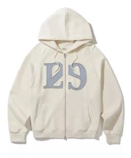 Loose Fit Hoodie Sweatshirt with Patchwork Letter Design Casual Streetwear Zipper Jacket Korean Style Long Sleeve Autumn Top