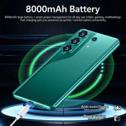 K-Touch C27 Ultra Mobile Phones 5G Dual Card Dual Standby Smartphone 7.3 HD Android 15 Cell Phone 8000mAh Face Unlock 16+48MP Camera Global Version Cellphones For Men Women