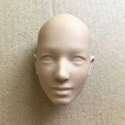 MENGF FR Color Bald Doll Heads Small Defectives With Black Dots Doll Heads Japan White Pink Beige Hungarian Latin Skin Doll Part