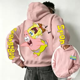 SpongeBob SquarePants and Patrick Star Cartoon Anime 2026 Spring and Autumn Men's and Women's Fashion Sports Hoodies