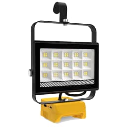 48W/60W/100W Portable LED Work Light Rechargeable LED Flood Light for Dewalt 18V-20V Li-ion Battery Cordless Work Light 6000k
