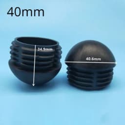 12Pcs Plastic Round Tube Plug 16-50mm Pipe End Caps Non Slip Chair Leg Foot Dust Cover Floor Protector Pad Furniture Accessories