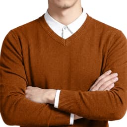 Men's V-Neck Sweater Winter Knitted Pullover Casual Warm Lightweight Y2K Knitwear Jumper Luxury T-shirts for Men Business Tshirt
