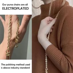 O Shape Purse Chain Strap Shoulder Cross Body Sling Purse Handbag Replacement Strap Chain