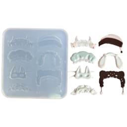 Resin Shaker Mold Flowers Small Flexible Pendant for Keychain Hollow Silicone Mold Epoxy Jewelry Making Pendant Quicksand Mould