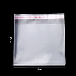 100Pcs Multiple Size Plastic Packaging Bags Self-adhesive Plastic Bag Ziplock Bag Jewelry Food Storage Bag Kitchen Package Bag