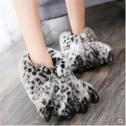 Rainbow Designer Claw Slippers For Women Men Black Bear Foot Shoes Woman Funny Animal Fuzzy Booties Slipper House Cosplay Shoes