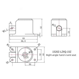 Right Angle Reversing Gearbox Small Steering Gear 15 mm Shaft 90 Degree Bevel Gear Ratio 1:1 Bevel Gear