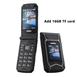 UNIWA X29 Flip Mobile Phone Big Push-Button Clamshell Cellphone Senior Dual Sim Support MP3 MP4 2.1BT Russian Keyboard Phone