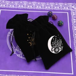 1Pcs 13x18cm Tarot Storage Velvet Bag Drawstring Pocket Board Game Card Embroidery Package Witchcraft Supplies for Altar Tarot
