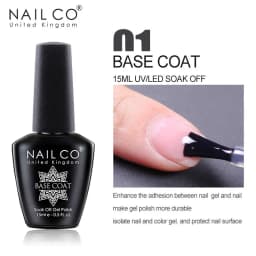 NAILCO 15ml Gel Nail Polish Semipermanente Varnishes Lacquer Esmalte Black White Color UV Lakiery Hybrydowe Vernis Gellak Polish