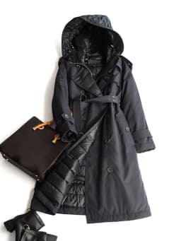 2025 High Quality Trench Jacket Winter Women's Hooded White Duck Down Jacket Thick Warm Long Down Parka Windbreak Coat With Belt