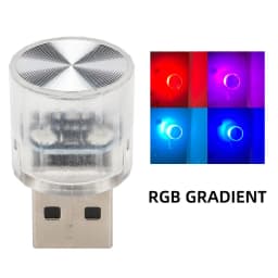 1x Night Light LED Interior Lights USB Mini Interior Ambient Lighting Decorative Lamp Indoor Lighting RGB for Bedroom Car Office