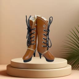 Tilda 2.5cm Mini Doll Boots for Blythe Dolls Toy,Cute High Heel Shoes for Azone Obitsu Licca Accessory for OB22 Toy Dolls Gift