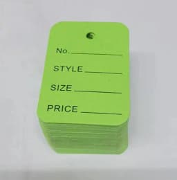 100pcs 3.5x5cm Kraft Paper Tags White Price Labels Color Blank Cards for DIY Jewelry Retail Clothes Size Tag Store Hang Labels