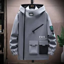 HKSH Spring Autumn New Coats Youth Trendy Handsome Men's Tide Chic Versatile Hooded Jackets High Street Zipper Sweatshirt HK0973