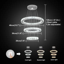 Modern Crystal Chandelier Dining Room Decor Pendant Hanging Light Fixtures For Living Room Ceiling Lamp Lustre Home Decoration