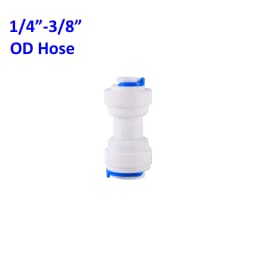 Reverse Osmosis Quick Connector 1/4"3/8"OD Hose Tee Y Coupling 4 Way Equal Convert Elbow Straight RO Water Aquarium Pipe Fitting