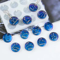 Keychain Pendant Twelve Constellation Silicone Mold For DIY Epoxy Resin Casting Creative Earrings Jewelry Pendants Making Molds