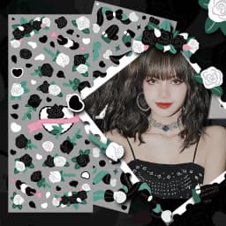 MOHAMM 4 Sheets Bling Romantic Rose Stickers for Photo Album Cards Making DIY Journal Decorative Material