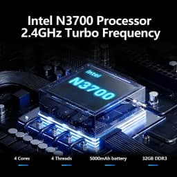 Intel N3700 15.6 Inch Ultra Slim Laptop 4 Core 4 Thread 1.6GHz 2.4GHz Turbo 16GB RAM 2TB SSD High Performance Notebook Gamer Pro