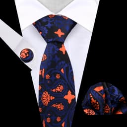 Business Tie For Men Set Necktie Cufflink Classic Handkerchief Suit For Wedding High Quality Stripe Tie Set Formal Gravata Gift