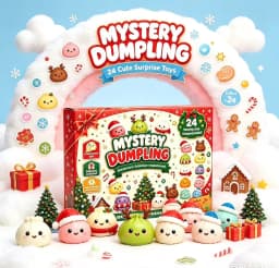 Squishy Fidget Christmas Countdown Advent Calendar 2026, Surprise Sensory Toys, Adult Holiday Party Favor Gift